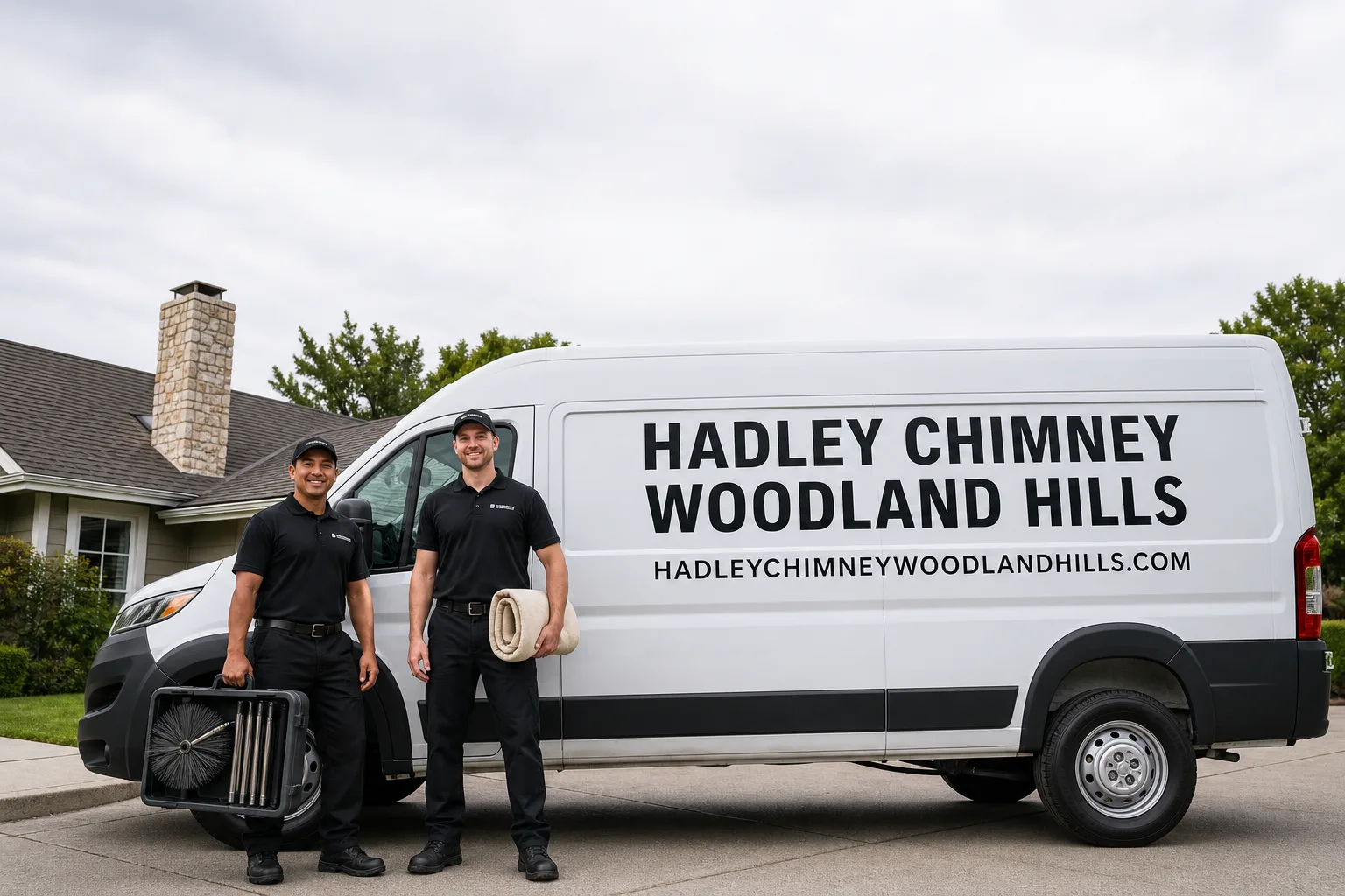 Hadley Chimney Woodland Hills chimney cleaning team